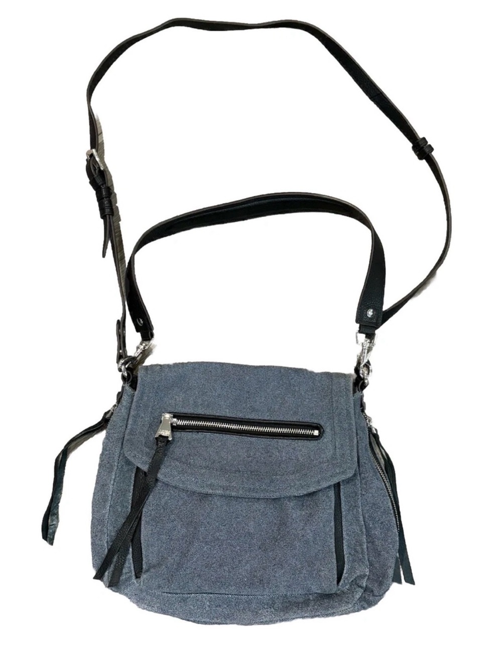 Aimee Kestenberg Gray Suede Crossbody Bag